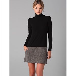 Black Theory Tweed Turtleneck Dress